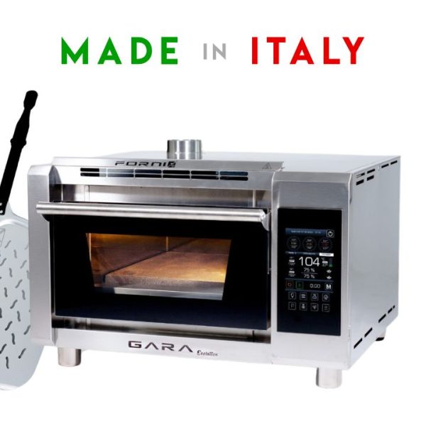 Effeuno P134H Gara Evolution four a pizza éléctrique haut de gamme avec pelle perforée Effeuno Offerte