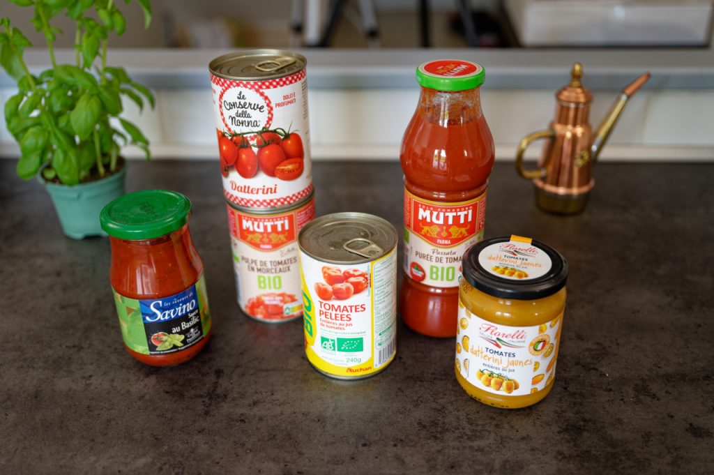 Sauce tomate en conserve, aromatisée ou passata ? Laquelle choisir !