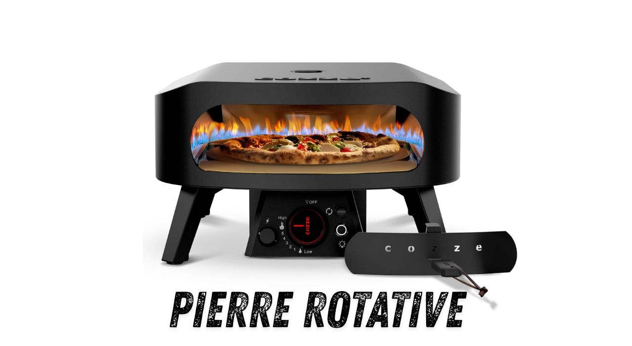 Four à pizza gaz Cozze avec pierre rotative de 13 pouces (34,5cm) - Black Edition Four à pizza gaz Cozze avec pierre rotative de 13 pouces (34,5cm) - Black Edition