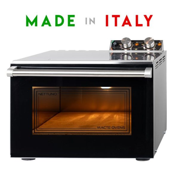 Macte Ovens Nettuno Noir four a pizza éléctrique Made in Italy