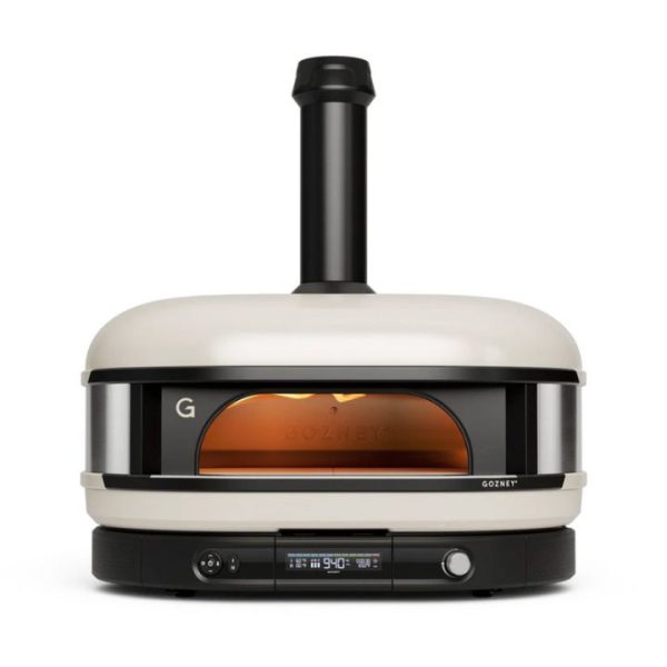 Dome XL Gen 2 couleur blanc crème four a pizza hybride gaz et charbon
