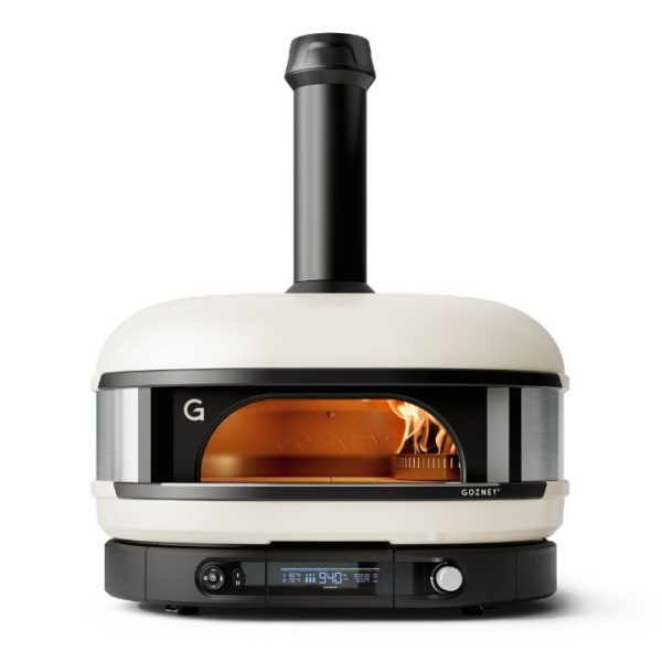 Gozney Dome Gen 2 - Four à pizza hybride gaz et bois couleur crème vue de face