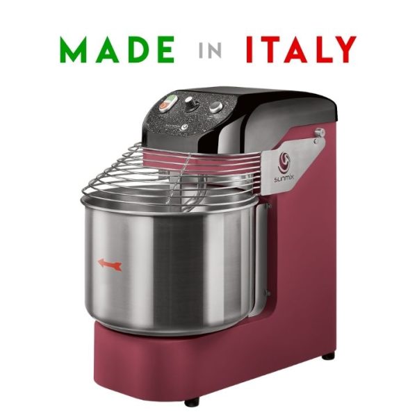 Pétrin à spirale Sunmix Easy20 couleur rouge rubis