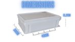 Dimensions Caisse a paton Gi Metal avec couvercle